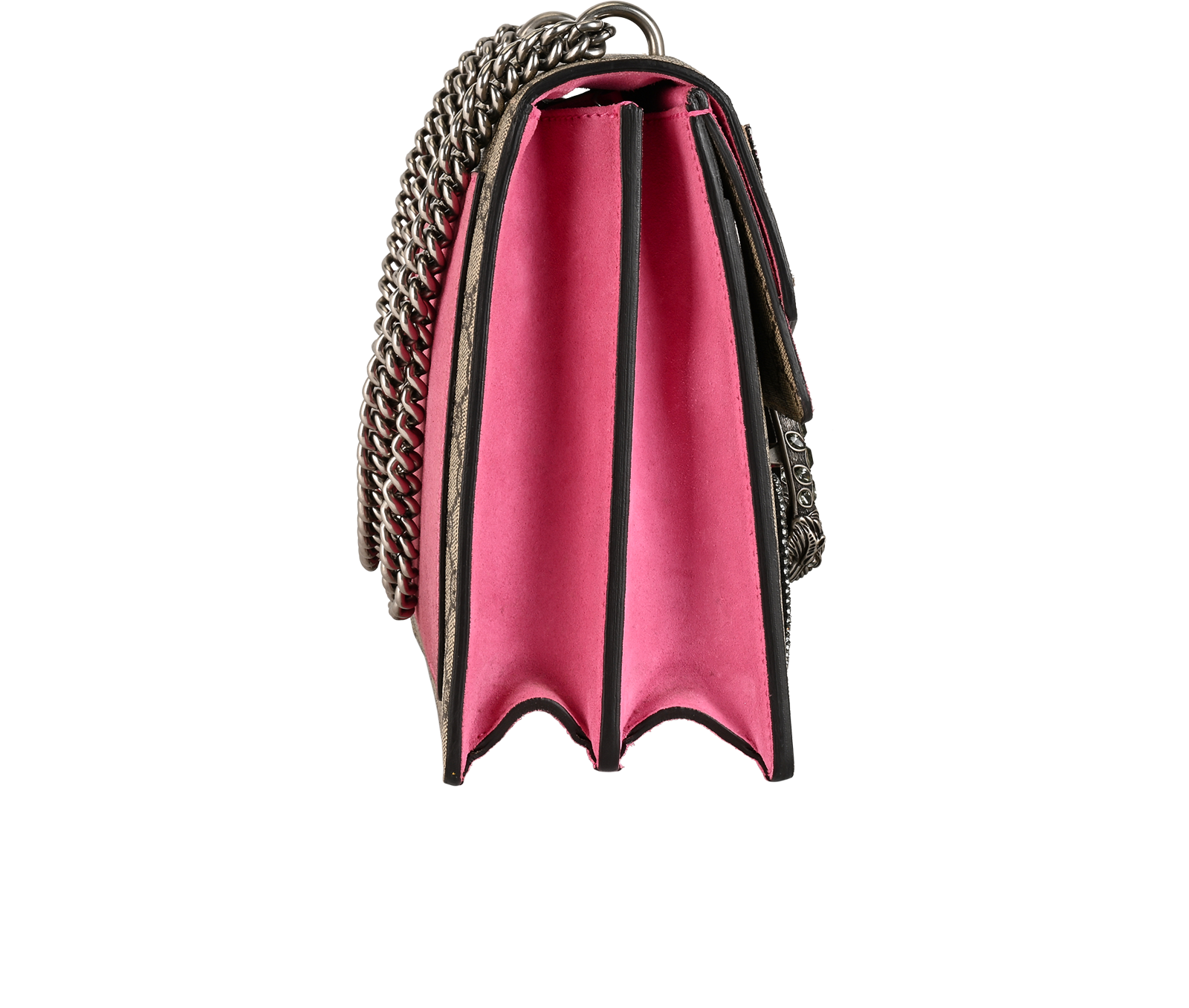 Medium Embellished Dionysus, &pound;850, Handbags, Beige, Canvas, Side view